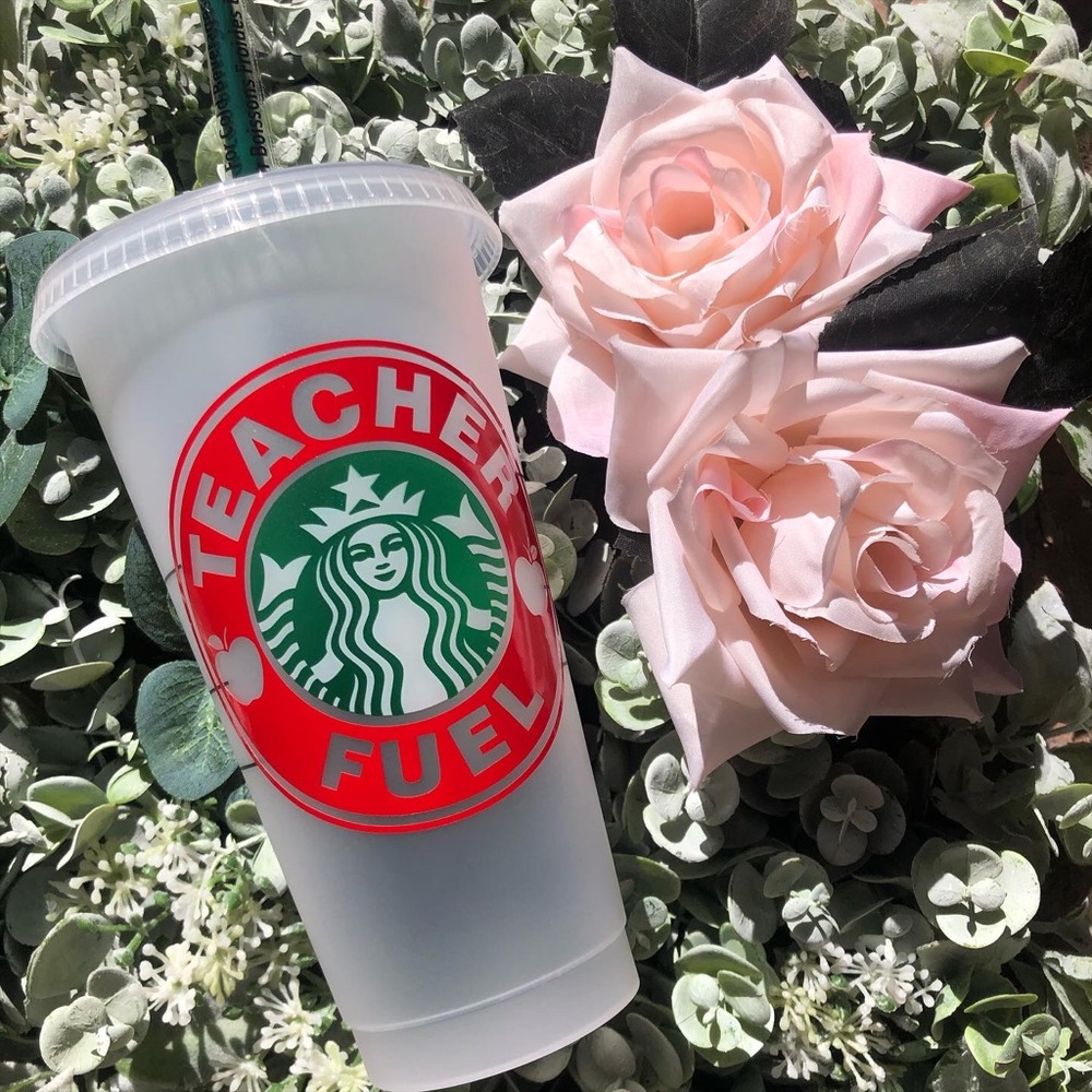 Custom teacher Starbucks reusable cold cup